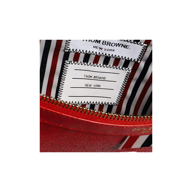 THOM BROWNE· Calfskin Briefcase Clutch Medium Size Men's Red-2