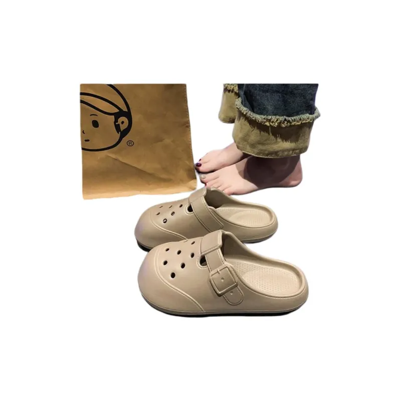 ALPLUME Home Slippers Khaki, Light Brown, Black-9