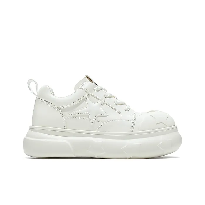 HR Low Top Skateboard Shoes Women's White-1