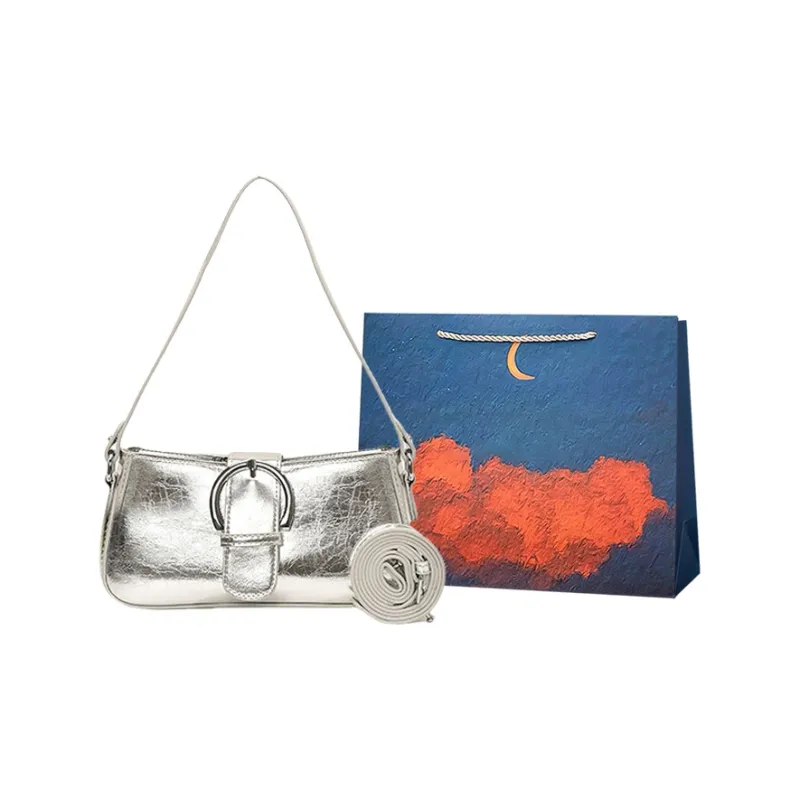 Elsvet PU Crossbody Bag, Shoulder Bag Women's Holographic Silver/Silver/Black/Gold-5