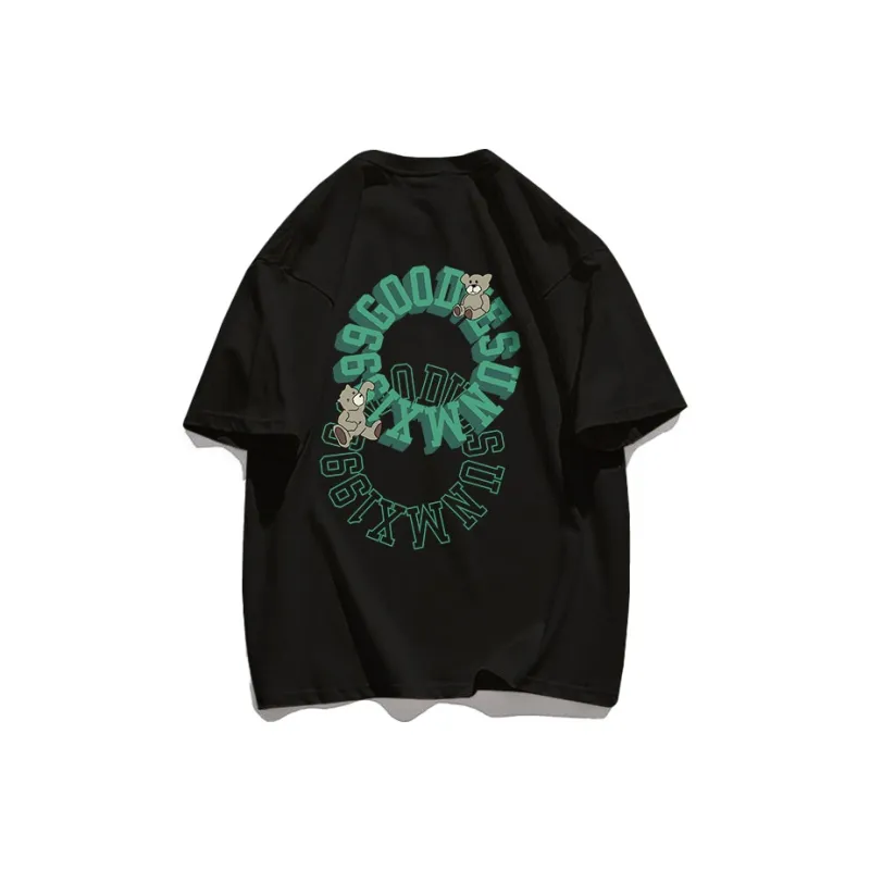 Cotton Shopping T Shirt Unisex Black-1