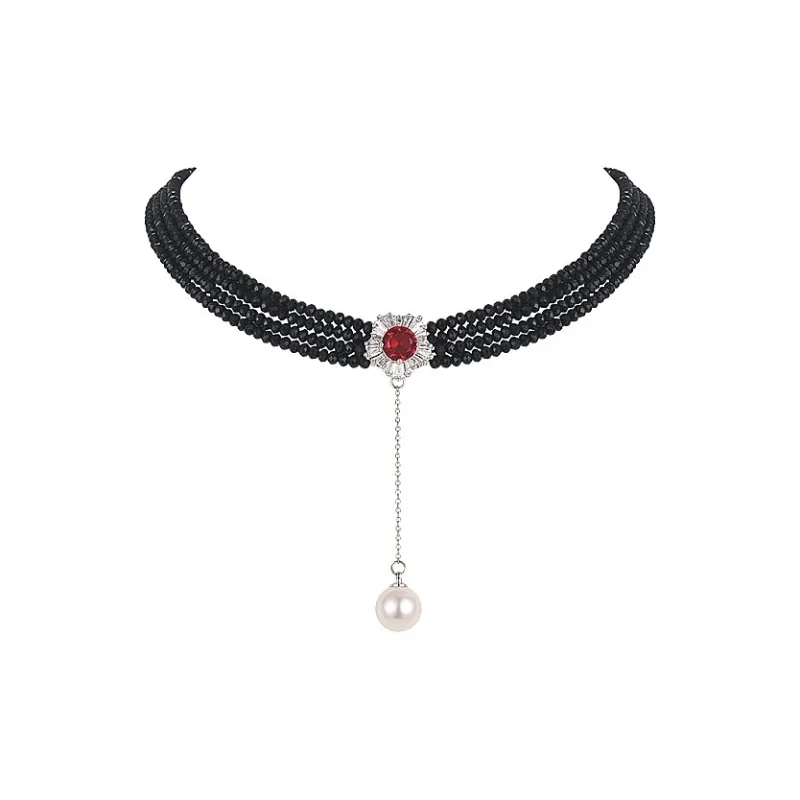 Lan Ying Artificial Crystal Necklaces Women's-4