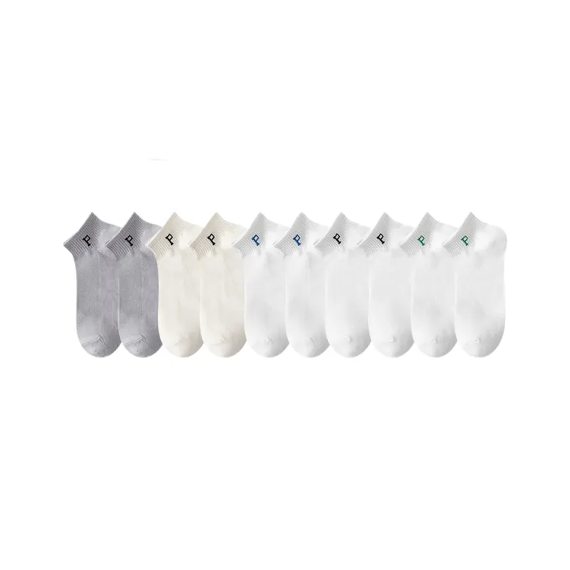 Cotton Gene Ankle Socks Men's 10 Pack-10