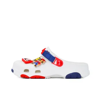 JANECO Clogs Unisex White Blue Red