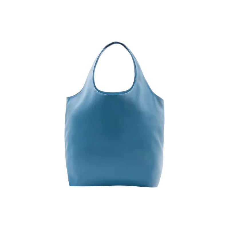 A.P.C Ninon Polyurethane Tote Bag, Shopping Bag, Handbag, Shoulder Bag Unisex Blue-2