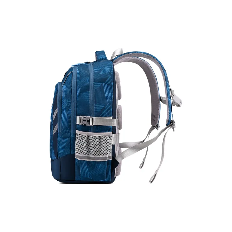 EDISON Oxford Backpack Regular Unisex Black/Gray/Blue-8