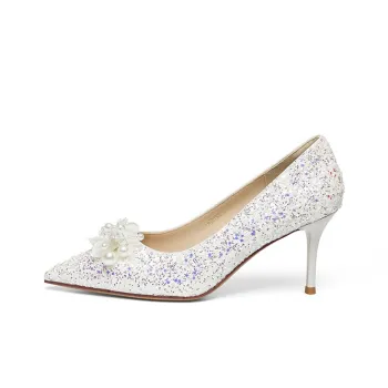 RED DRAGONFLY Slim Heel High Heels Women's White