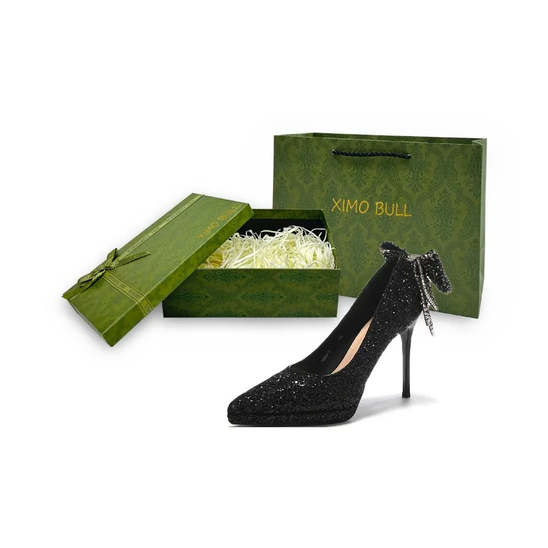 XIMO BULL Slim Heel High Heels 11CM Women's-23