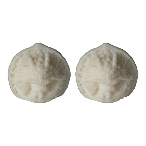 BUDOUXIAOAI Handlebar Piece White Jade/Pale Greenish White Jade Unisex