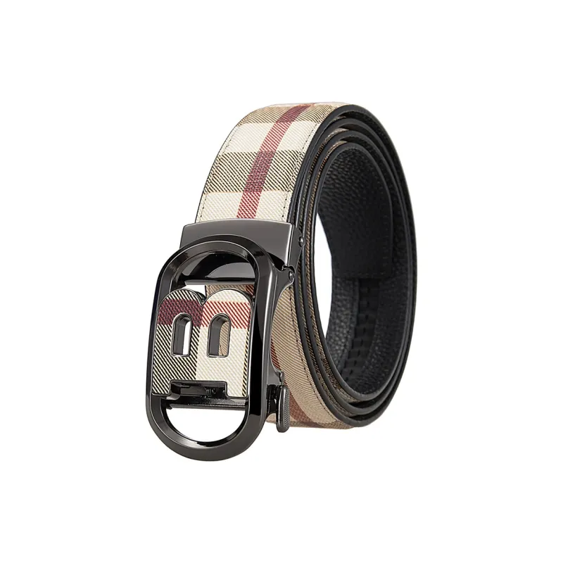 JONNY MOORE Top Grain Cow Leather Belts Men's 3.5cm-3