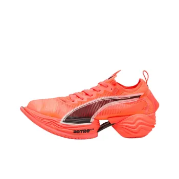 PUMA Fast R Nitro Elite 2 Breathable Support Low Top Running Shoes Men's Red