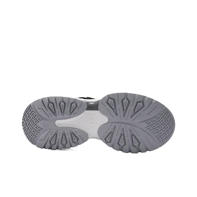 JEEP SPIRIT Slip Resistant, Abrasion Resistant, Breathable, Height Increasing Low Top Chunky Sneakers Unisex Gray-6