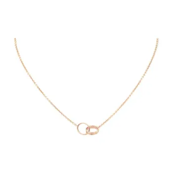 CARTIER 18K Rose Gold Necklaces Women's Rose Gold