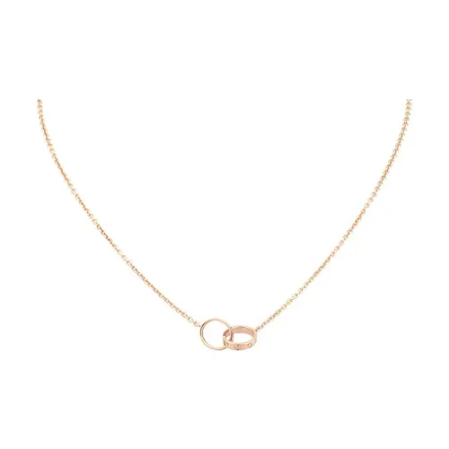 CARTIER 18K Rose Gold Necklaces Women's Rose Gold