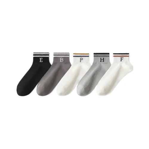 Cotton Gene Ankle Socks Men's 5 Pack