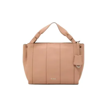 TUMI Leather Tote Bag Shopping Bag Shoulder Bag Handbag Women's Lily Pink