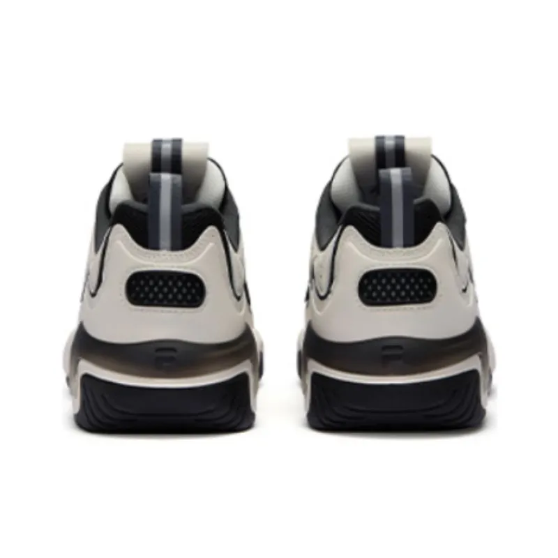 FILA FUSION Low Top Vintage Basketball Shoes Men's White Black-3