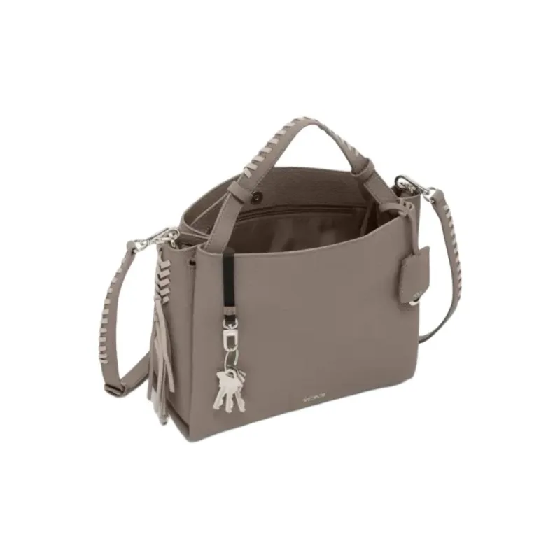 TUMI Leather One Shoulder Handbags Women's Taupe-2