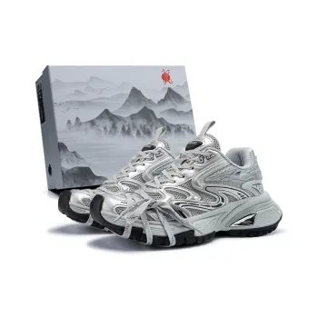 K WANG Paris Fashion Apparel Wind Anti Slip And Wear Resistant Height Increasing Low Top Chunky Sneakers Men's