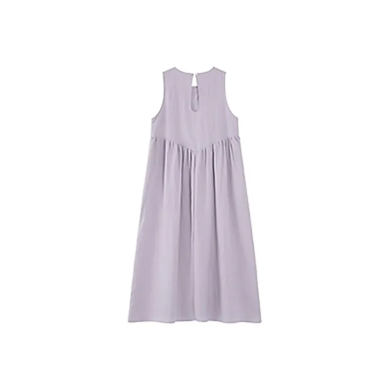 Fashion Sleeveless Dress Women's Dreamy Purple-9