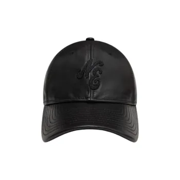 New Era Leather Baseball Caps Unisex Black