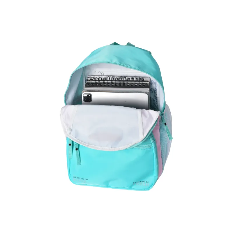 FINITE LOOP Eco-Friendly Fabric Backpack Unisex White Blue-18
