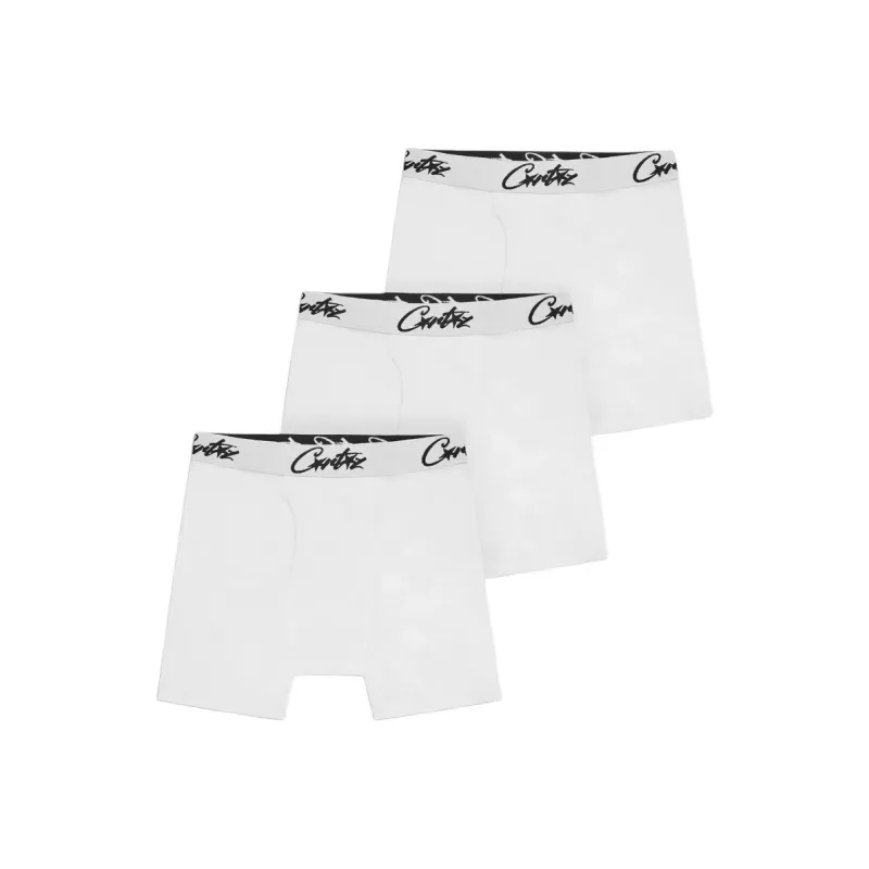Corteiz Allstarz Boxers 3 Pack 'White'-1