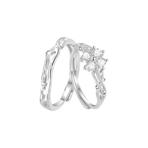 Heart To Heart S999 Fine Silver Rings Unisex