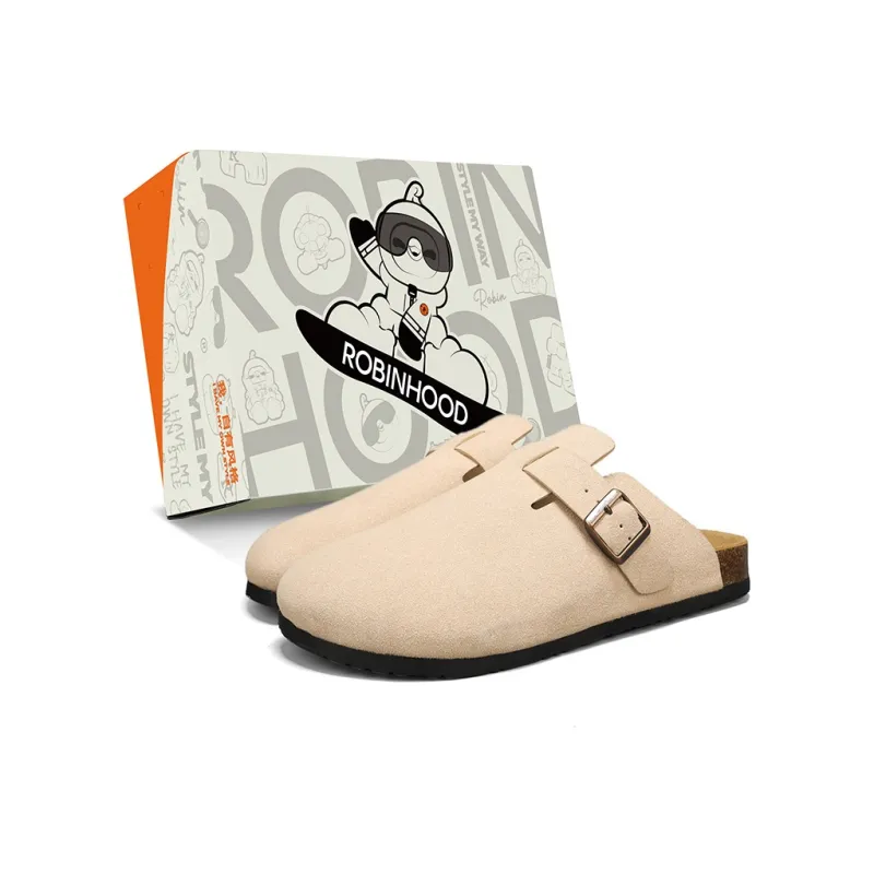 ROBINHOOD Slip Resistant Wrap toe Slippers Men's Box-5