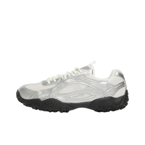 FILA Eschape Anti Slip Wear Resistant Low Top Casual Shoes Unisex Silver
