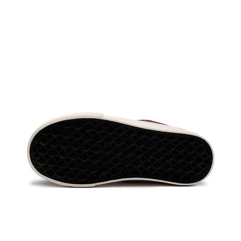 Mengsai Low Top Skateboard Shoes Women's Angora Red-6