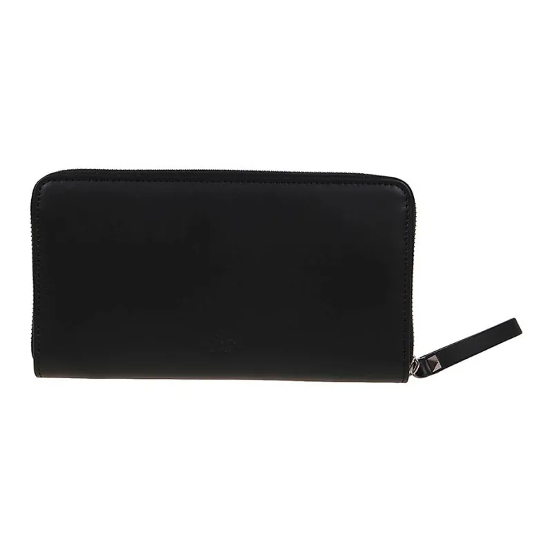 Valentino Calfskin Wallet Men's Black-1
