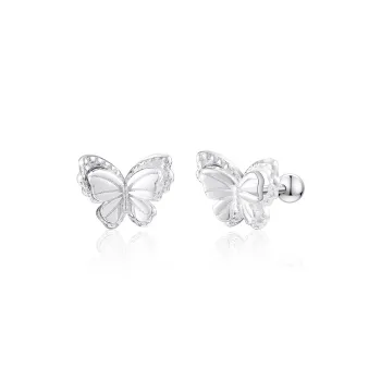 Specialoutlook 999 Fine Silver Stud Earrings Unisex