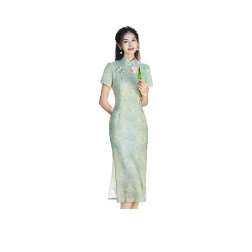 ENEESSI Cheongsam Women's Sky Blue