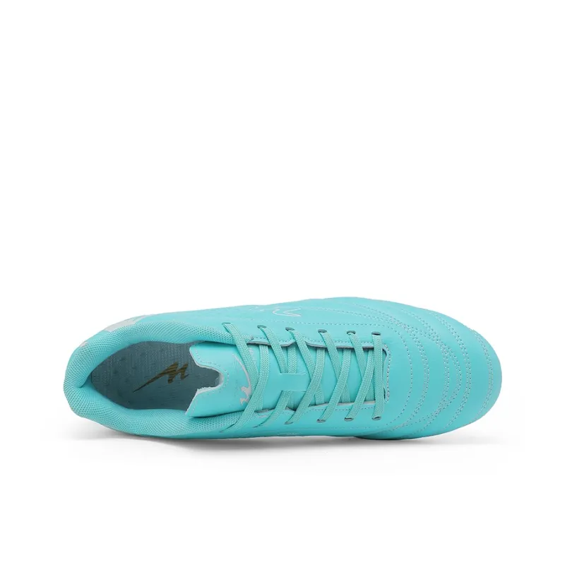 Binary FG Firm Ground Cushioning Abrasion Resistant Lightweight Slip Resistant Soccer Shoes Unisex Aqua-4