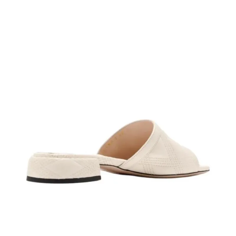 Valentino Slip Resistant Slide Slippers 3cm Women's Ivory White-3