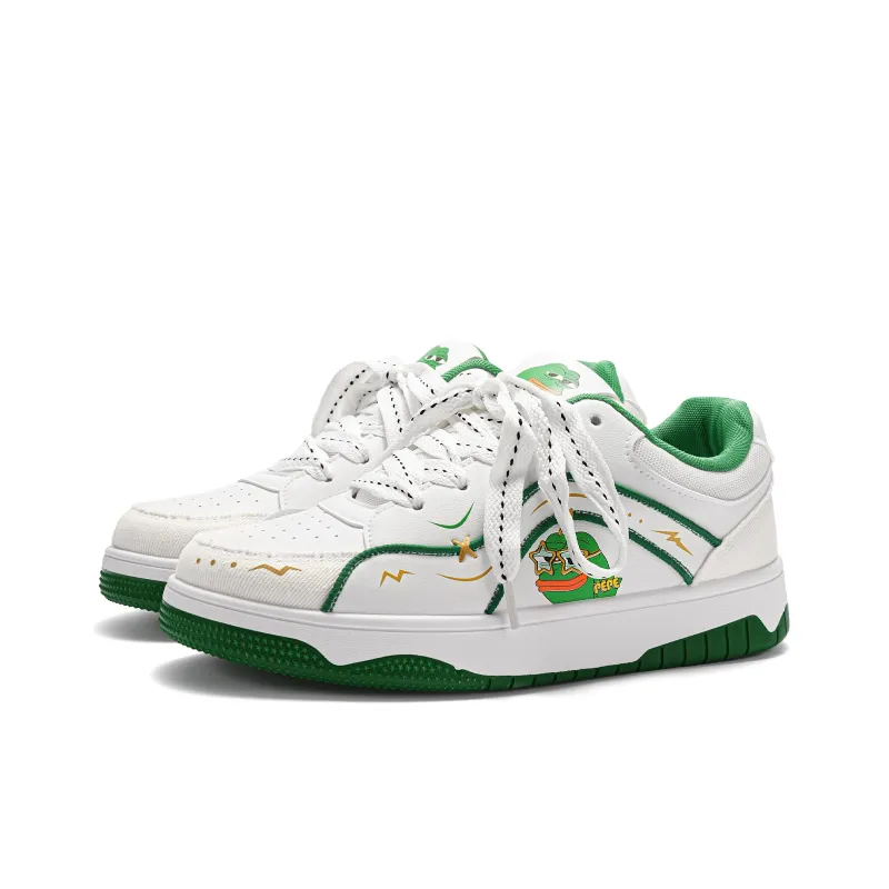 Pepe The Frog Low Top Skateboard Shoes Unisex-16