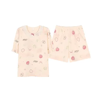 Pretty Lady Pajama Set Women's Apricot