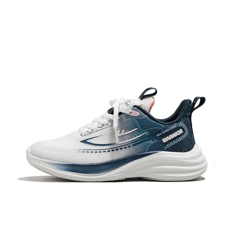 Warrior Low Top Running Shoes Women's White Dark Blue-1