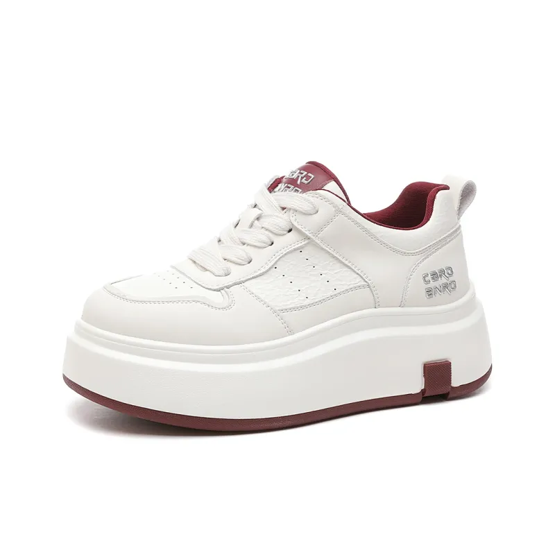 CARDANRO Slip Resistant Low Top Comfortable Small Whiteboard Shoes Women's-6