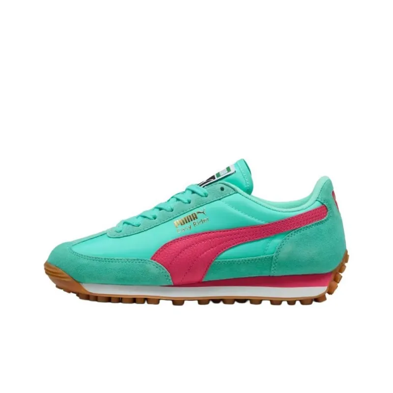 PUMA Easy Rider Vintage Anti Slip Wear Resistant Low Top Casual Shoes Women's Cyan-0