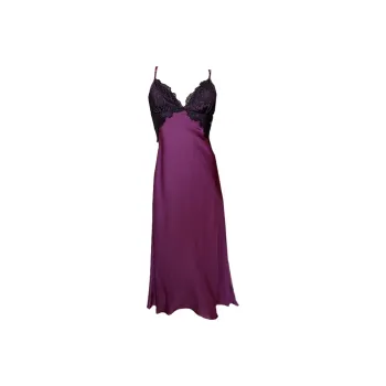 Qiao Ni Tong Nightgown Women's Purple Radiance