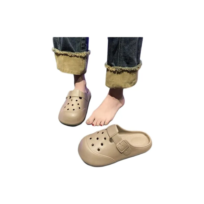 ALPLUME Home Slippers Khaki, Light Brown, Black-6