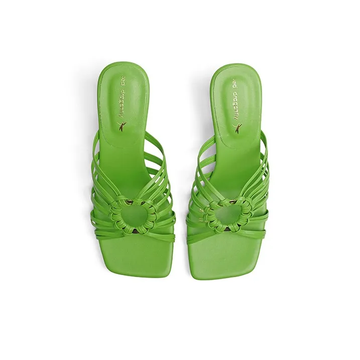 RED DRAGONFLY PU Polyurethane Slip Resistant Abrasion Resistant Slide Slippers Women's-17
