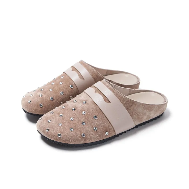 Marie Claire Rubber Sole Quiet Wrap toe Slippers Women's-6