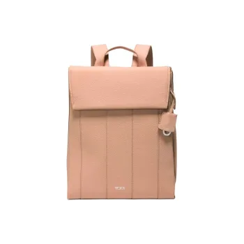 TUMI Leather Backpack Women's Lily Pink