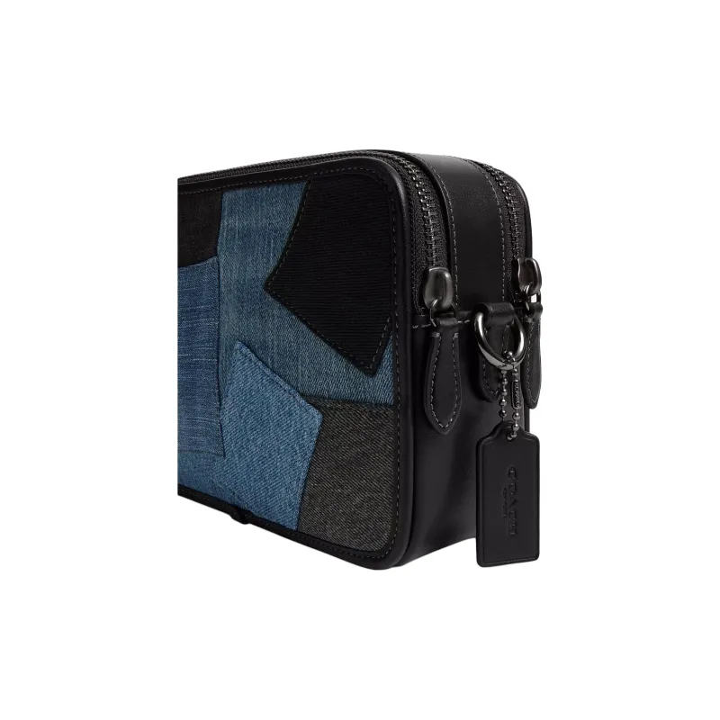 COACH Charter Denim Crossbody Bag, Shoulder Bag Medium Size Men's Multicolor-4
