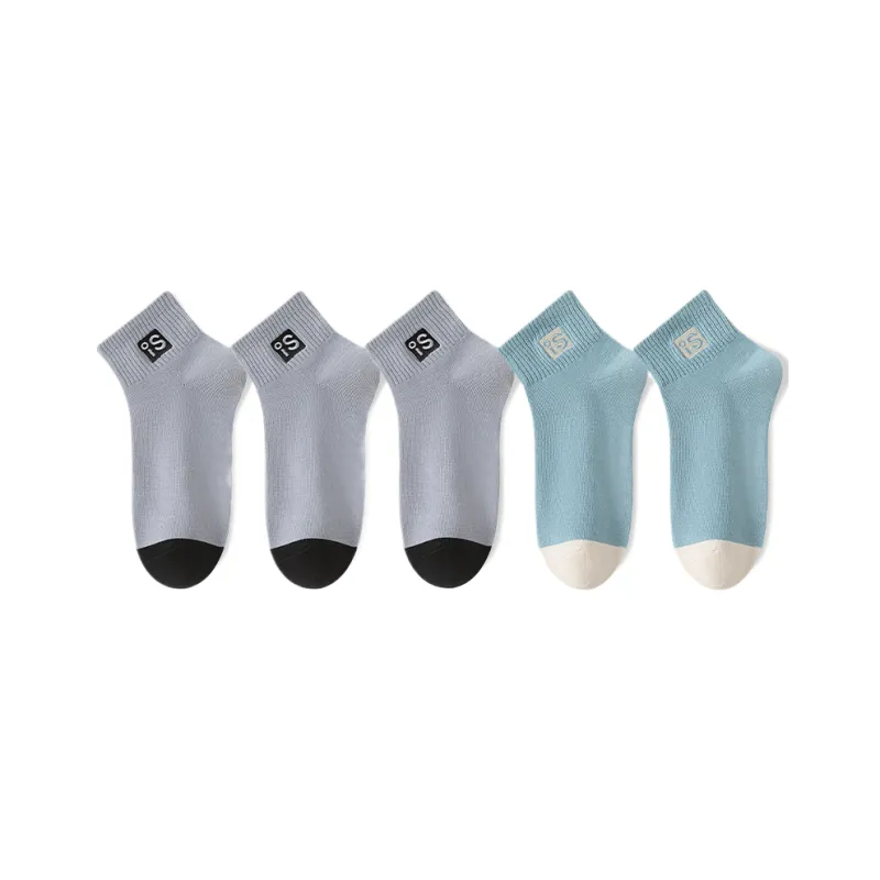 Cotton Gene Ankle Socks Men's 5 Pack-30