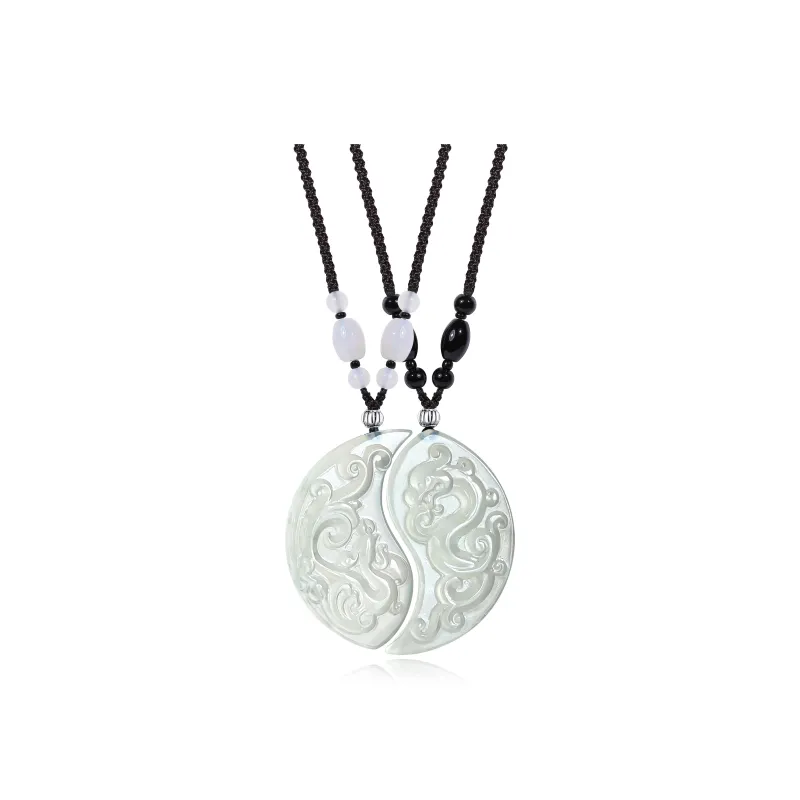 JIAOSHIYU Serpentine Jade Necklaces Unisex-0