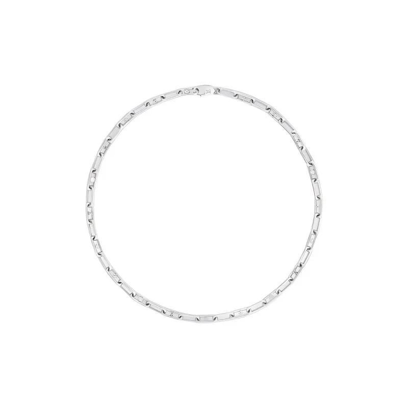LOUIS VUITTON Stainless Steel Necklaces Men's Silver-0